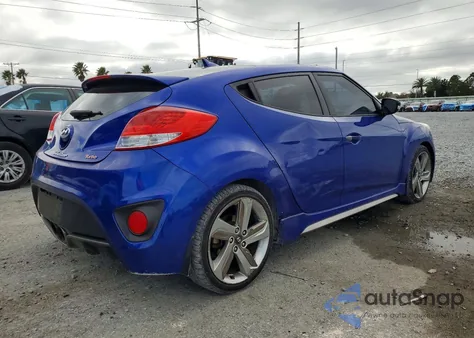 2013 Hyundai Veloster Turbo из США, поврежденный, VIN KMHTC6AEXDU167428